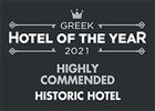  Hotel of the year HIGHLY COMMENDED Historic Hotel